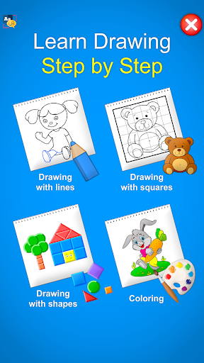Teach drawing step by step - Image screenshot of android app