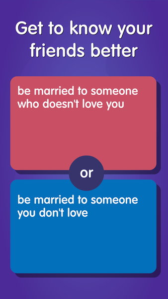Would You Rather? Fun Charades - Gameplay image of android game