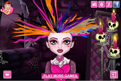 Monster Crazy Hair Salon - Gameplay image of android game