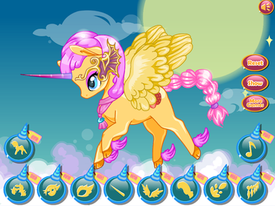 magical unicorn rainbow : dress up game for girls - عکس بازی موبایلی اندروید