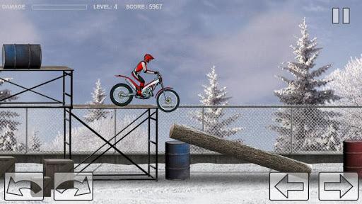 Bike Trial Snow Ride - Gameplay image of android game