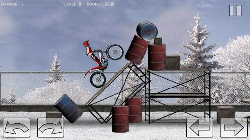 Bike Trial Snow Ride - Gameplay image of android game