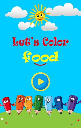 Coloring Book for kids : Food - Gameplay image of android game