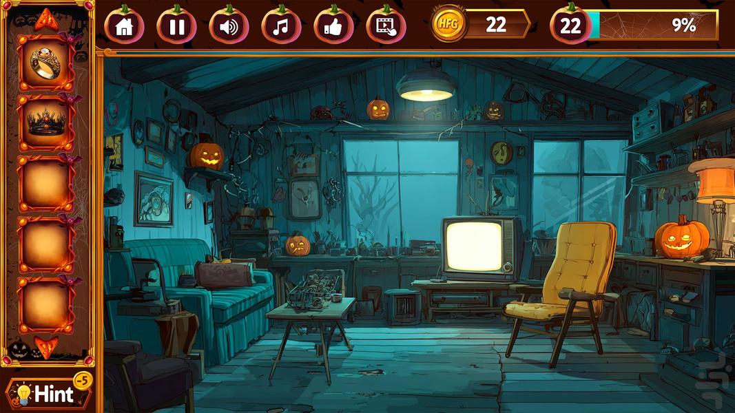 ۵۱ درب، معمای هالووین - Gameplay image of android game