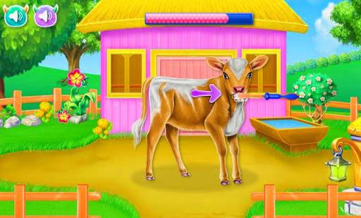 Little cow care games - Gameplay image of android game