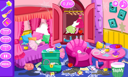 Princess room cleanup - Gameplay image of android game