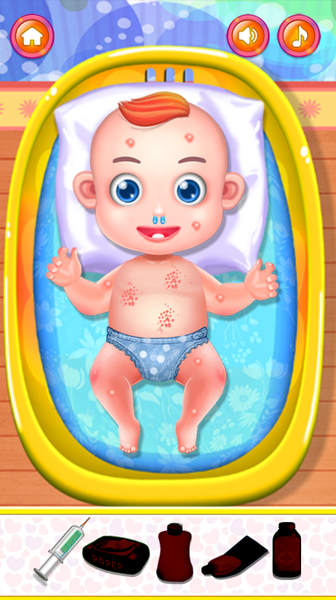 Permainan dokter bayi baru lahir dokter bersalin - Gameplay image of android game