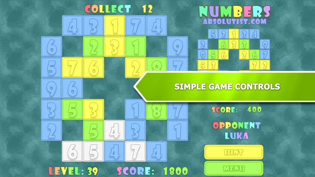 Numbers Logic Puzzle Game - Gameplay image of android game