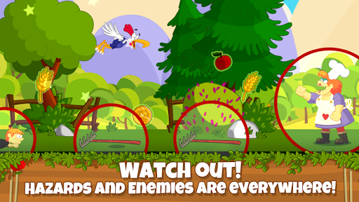 Chicken Fly! - Platform Jumper - Gameplay image of android game