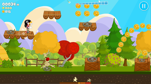 Chicken Fly! - Platform Jumper - Gameplay image of android game