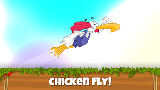 Chicken Fly! - Platform Jumper - Gameplay image of android game