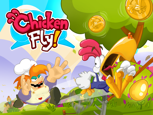 Chicken Fly! - Platform Jumper - Gameplay image of android game