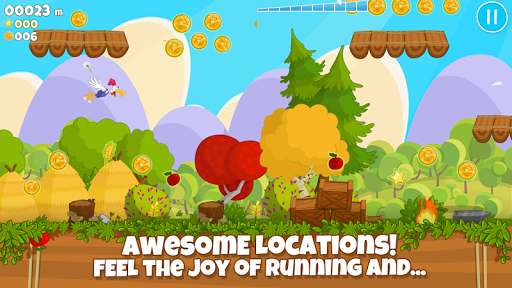 Chicken Fly! - Platform Jumper - Gameplay image of android game