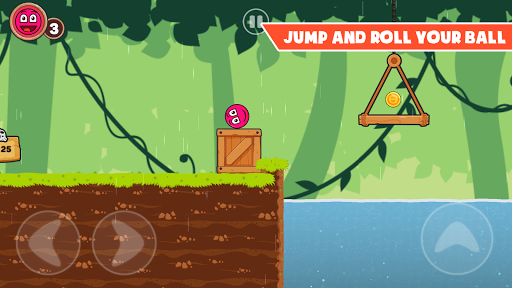 Roller Ball 3: Red Bounce Ball Love Adventure - عکس بازی موبایلی اندروید