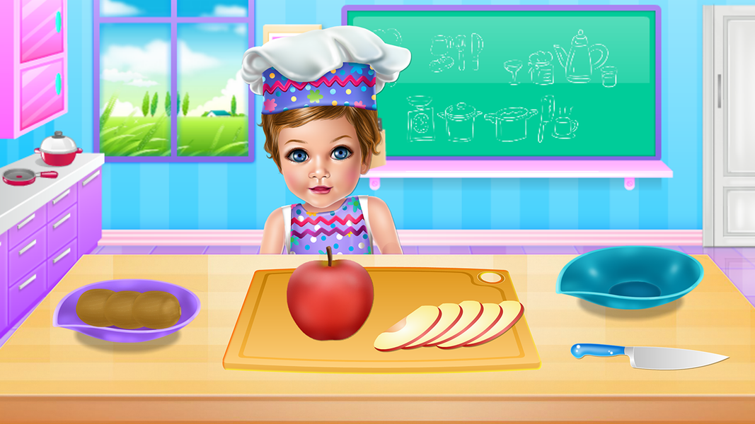 Baby Girl Cooking School - عکس بازی موبایلی اندروید