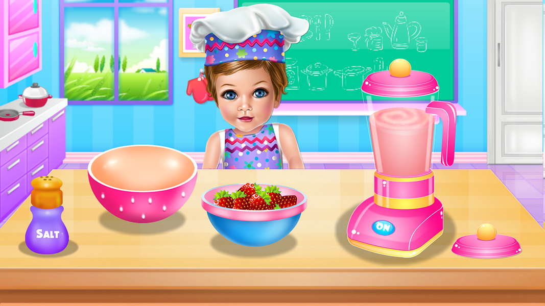 Baby Girl Cooking School - عکس بازی موبایلی اندروید