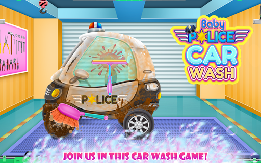 Baby Police Car Wash - Image screenshot of android app