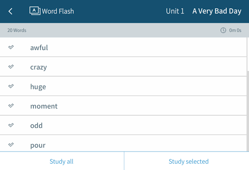 1000 Basic English Words 4 - عکس برنامه موبایلی اندروید