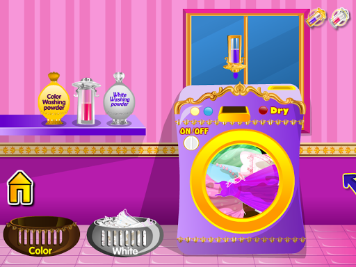 Princess wash laundry - عکس بازی موبایلی اندروید