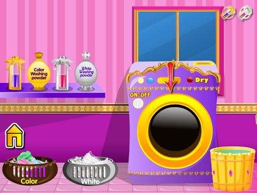 Princess wash laundry - Gameplay image of android game