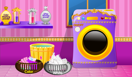 Princess wash laundry - عکس بازی موبایلی اندروید