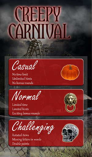 Hidden Object: Creepy Carnival - Gameplay image of android game