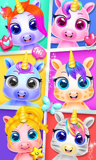 Rainbow Little Unicorn Daily Caring - Image screenshot of android app