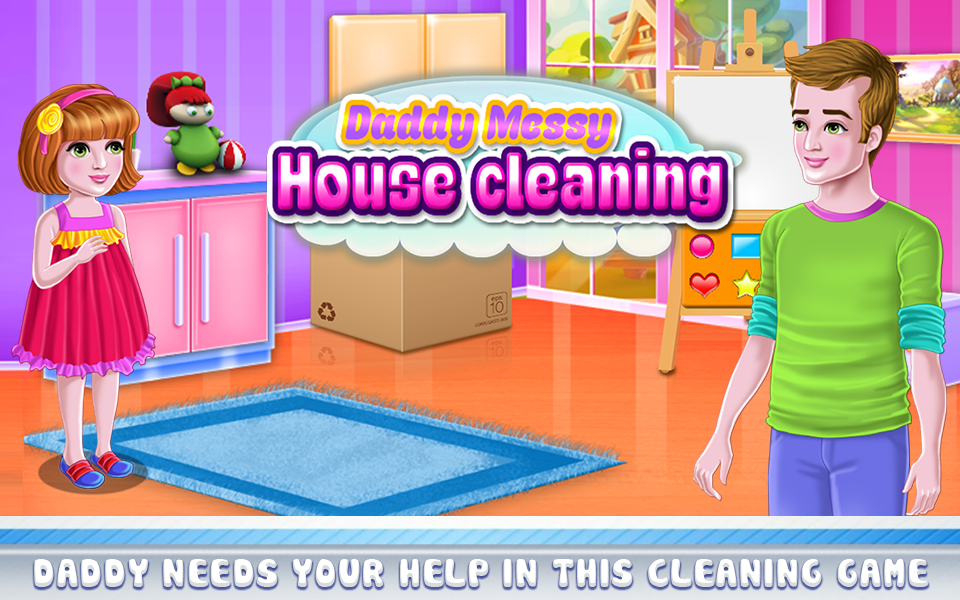 Daddy Messy House Cleaning - عکس برنامه موبایلی اندروید