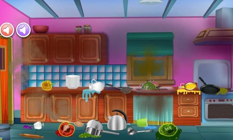 house cleaning games - Gameplay image of android game