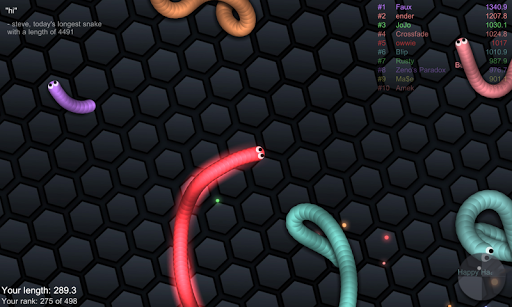 slither.io - عکس بازی موبایلی اندروید