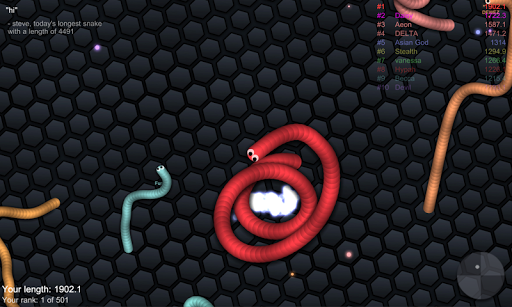 slither.io - Gameplay image of android game