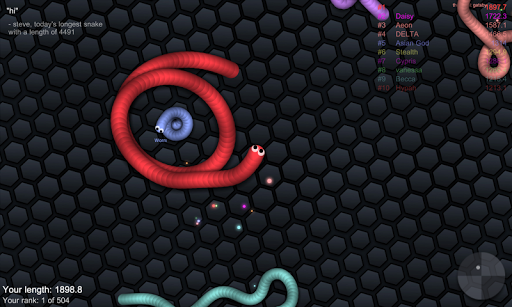 slither.io - Gameplay image of android game