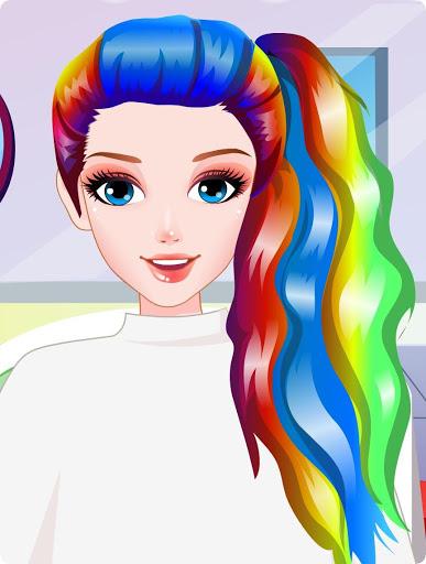 Rainbow Hair Style Hairdresser - عکس بازی موبایلی اندروید