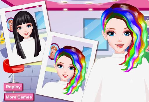 Rainbow Hair Style Hairdresser - عکس بازی موبایلی اندروید