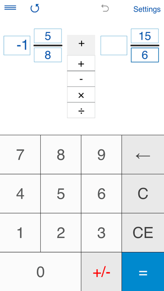 Fraction Calculator 4in1 - Image screenshot of android app