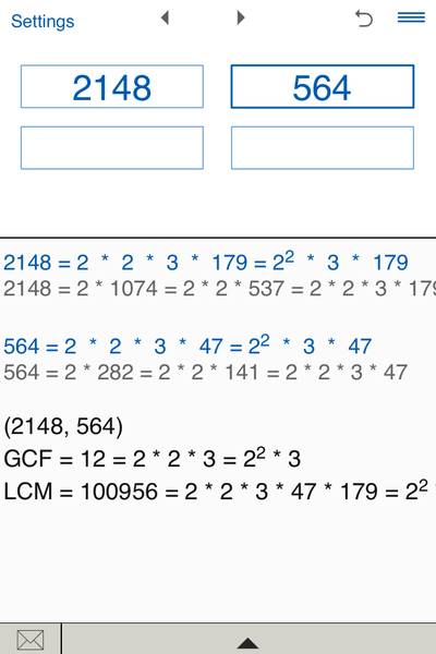 Prime Factor Calculator - عکس برنامه موبایلی اندروید