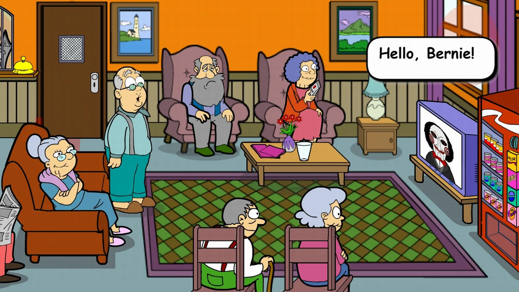 Grandpa Brickson Saw Trap - Gameplay image of android game