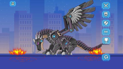Robot Black Dragon Toy War - Gameplay image of android game