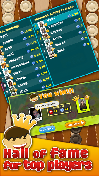 Backgammon Arena – Multiplayer - عکس برنامه موبایلی اندروید