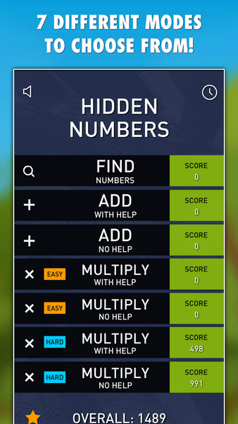 Hidden Numbers Math Game - عکس بازی موبایلی اندروید