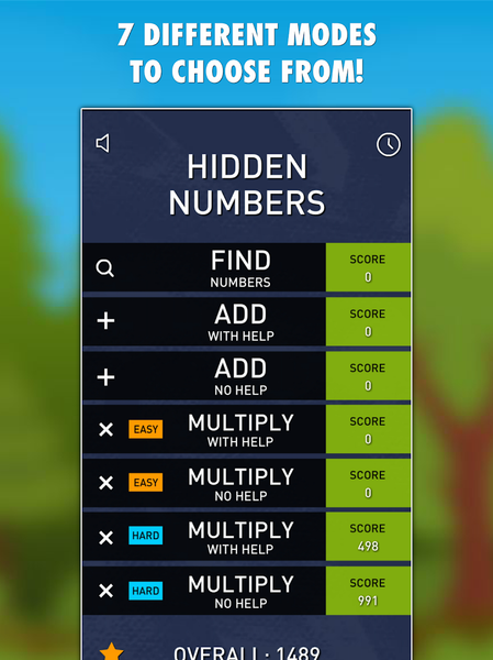 Hidden Numbers Math Game - عکس بازی موبایلی اندروید