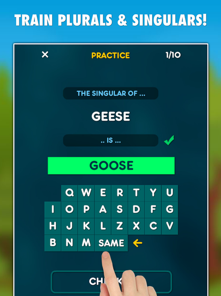 Plurals Test & Practice - عکس بازی موبایلی اندروید