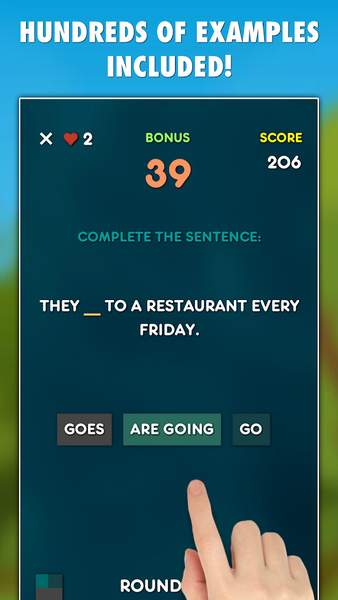 Present Tenses Grammar Test - Image screenshot of android app