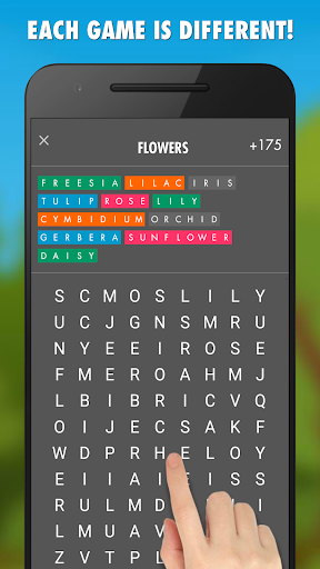 Word Search ۱۲۰۰ - عکس برنامه موبایلی اندروید