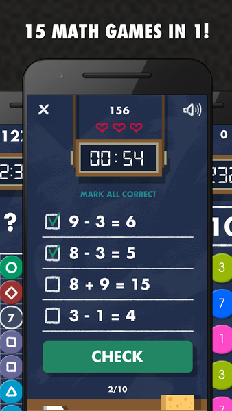 Math Games PRO 15-in-1 - Image screenshot of android app
