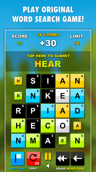 Word Search Mania PRO - Gameplay image of android game