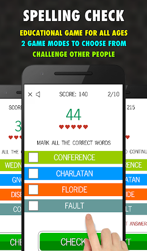 Spelling Check - Free - Gameplay image of android game