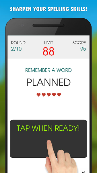 Spelling Gaps - Gameplay image of android game