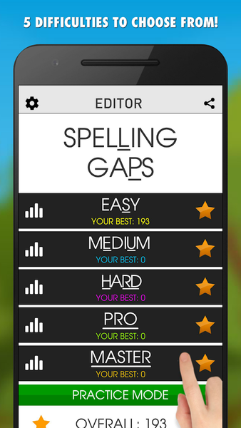 Spelling Gaps - عکس بازی موبایلی اندروید