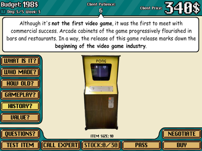 Vintage game online shop game